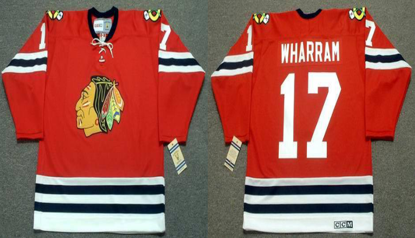 2019 Men Chicago Blackhawks #17 Wharram red CCM NHL jerseys->chicago blackhawks->NHL Jersey
